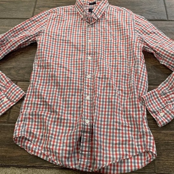 J. Crew Other - J Crew Sz S L/S Button Down Slim Fit Plaid top